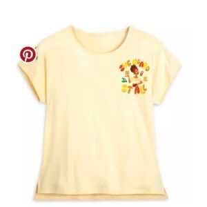 Disney Encanto yellow embroidered festive “I’ve heard it all” Dolores boxy tee M